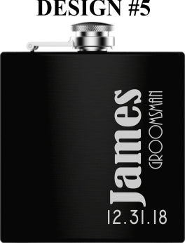 Flasks Custom Groomsmen Flask Set by Groovy Groomsmen Gifts