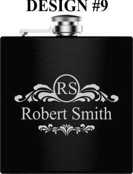 Flasks Custom Groomsmen Flask Set by Groovy Groomsmen Gifts