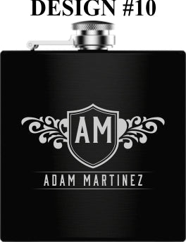 Flasks Custom Groomsmen Flask Set by Groovy Groomsmen Gifts