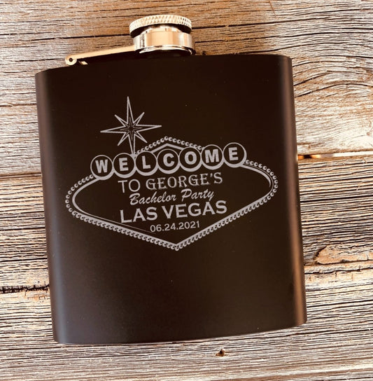 Flasks Sin City Weekend by Groovy Groomsmen Gifts