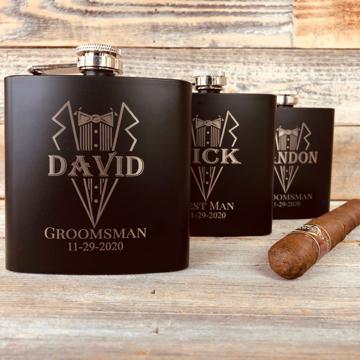 Flasks Slick Rick by Groovy Groomsmen Gifts