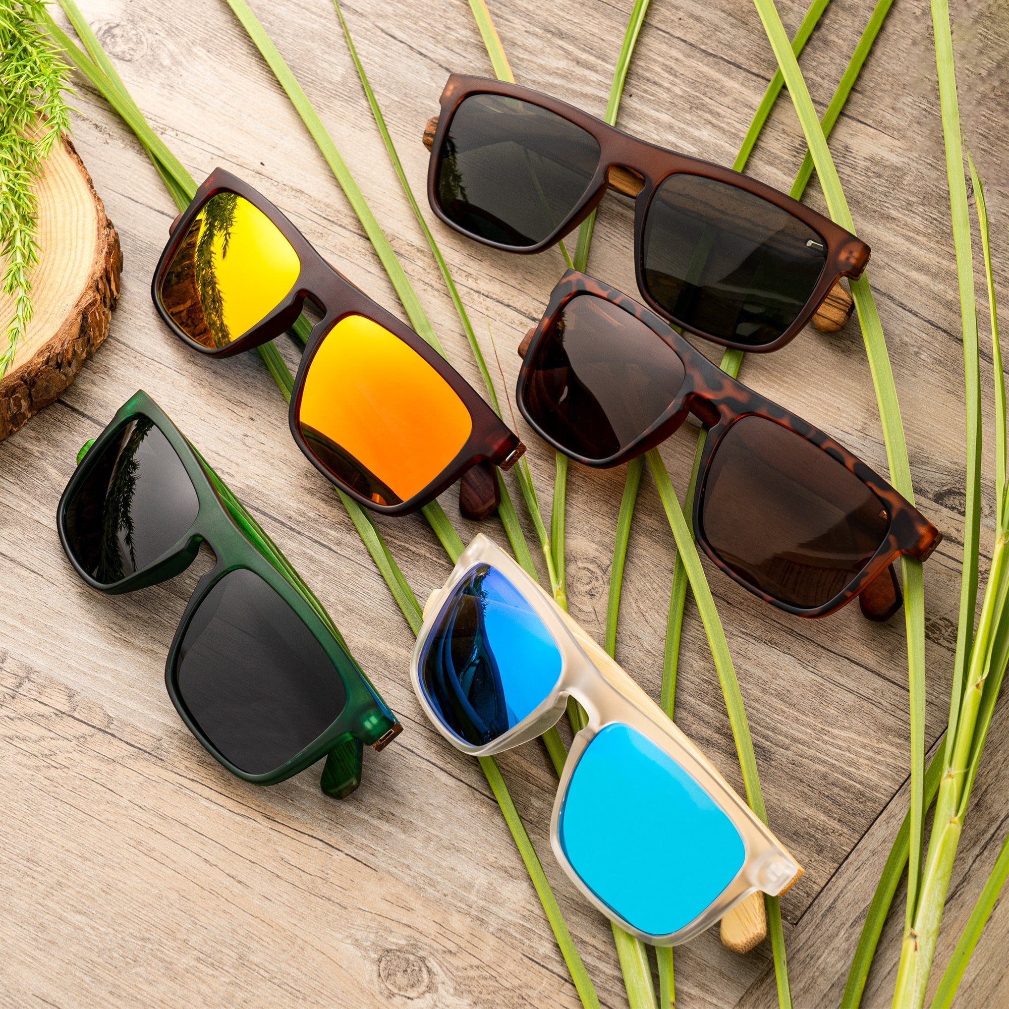 Sunglasses Forest Wayfarers by Groovy Groomsmen Gifts