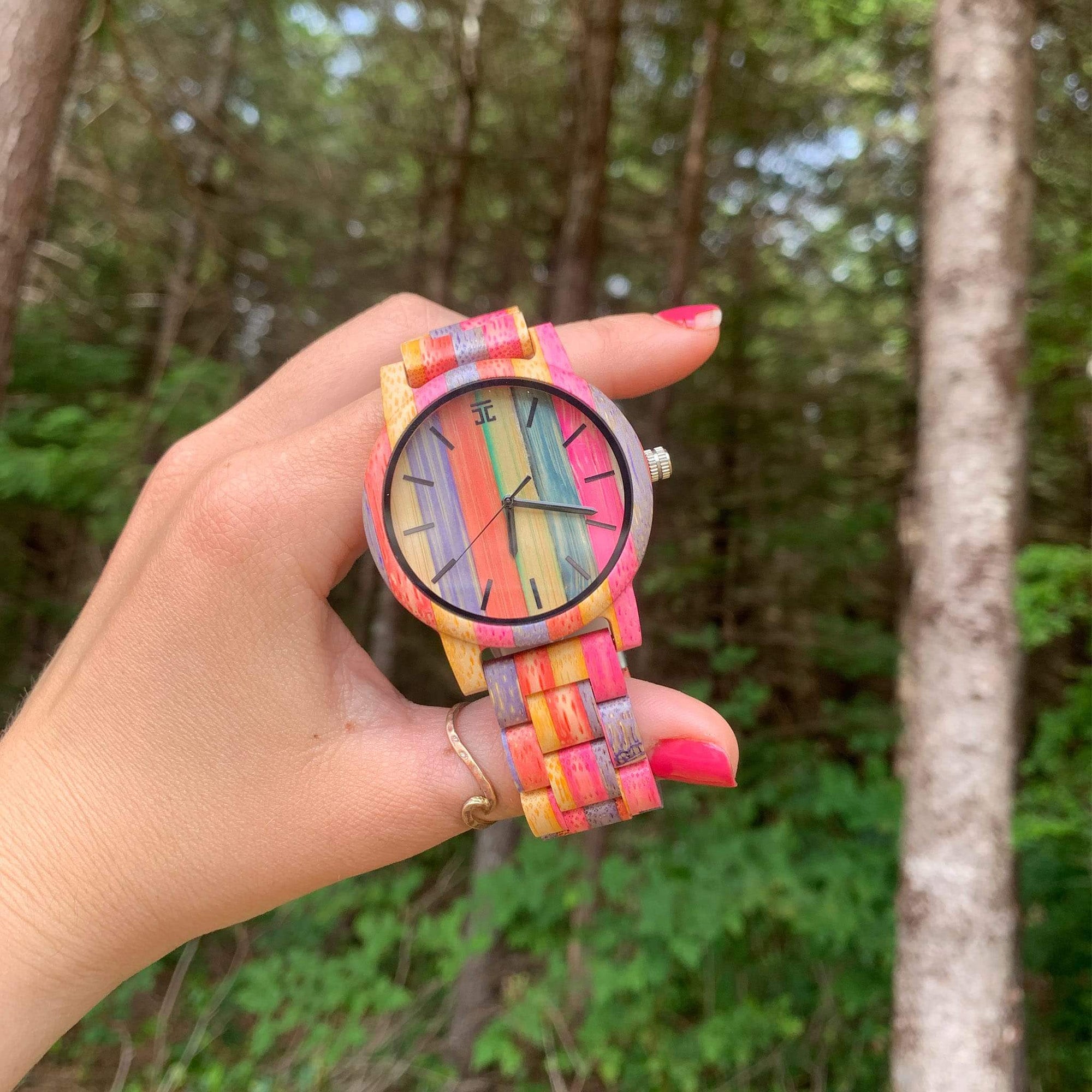 Wooden Watch Fruitloops Bamboo Watch by Groovy Groomsmen Gifts