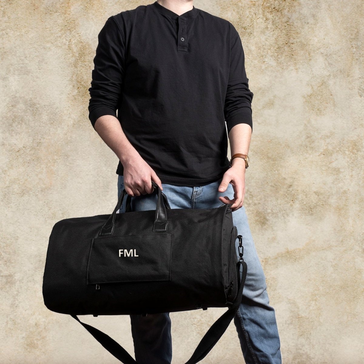 garment bag Custom Garment Duffle Bag by Groovy Groomsmen Gifts