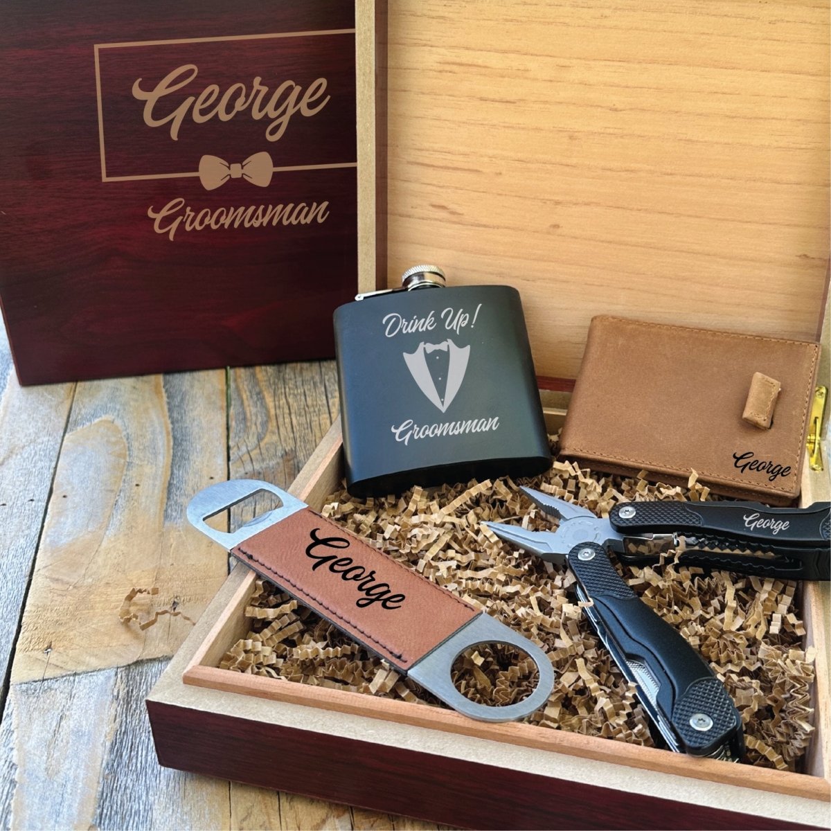 Gift Box Distinguished Groomsman Box by Groovy Groomsmen Gifts