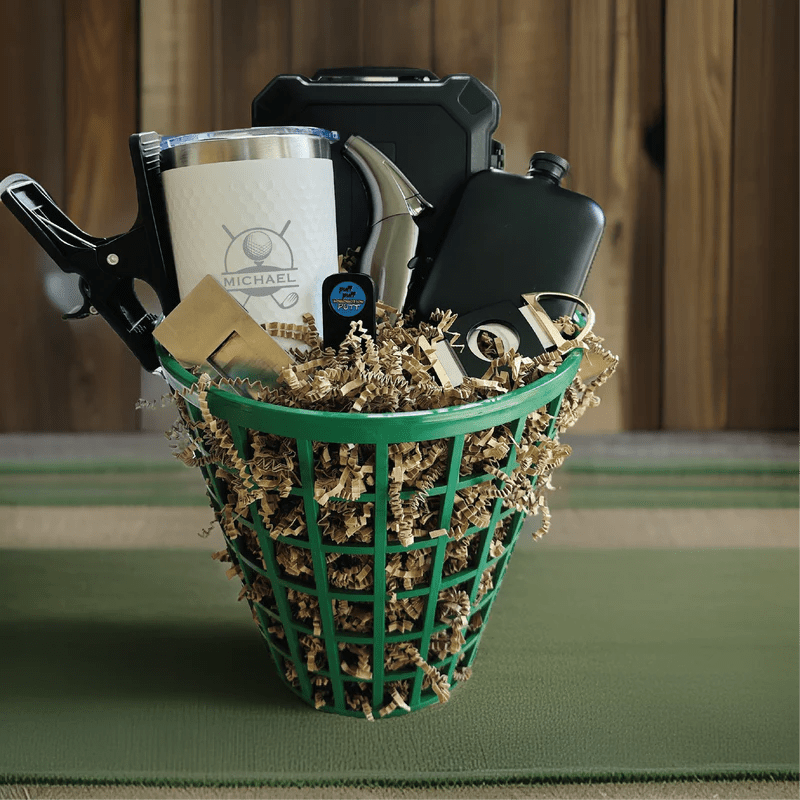 Gift Set Cigar Lovers Golf Gift Basket by Groovy Groomsmen Gifts