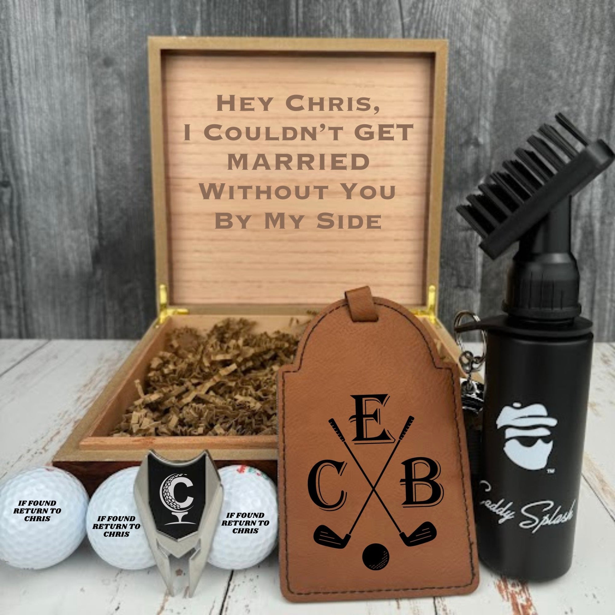 Gift Set Wedding Party Golf Gift Box by Groovy Groomsmen Gifts