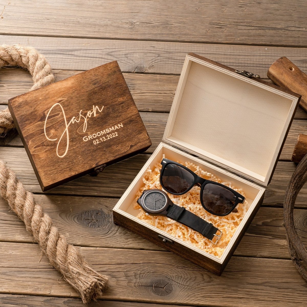 Gift Sets Stylish Groomsmen Gift Box Set by Groovy Groomsmen Gifts