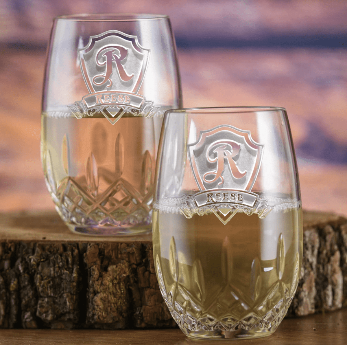 Glassware Waterford Couples Crystal Wine Glass Set by Groovy Groomsmen Gifts