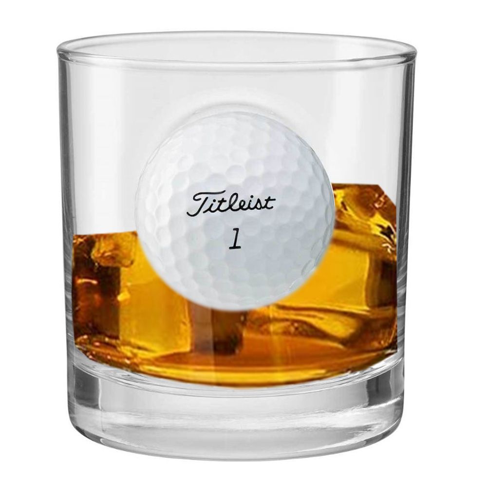 Golf Golf Ball Rocks Glass by Groovy Groomsmen Gifts