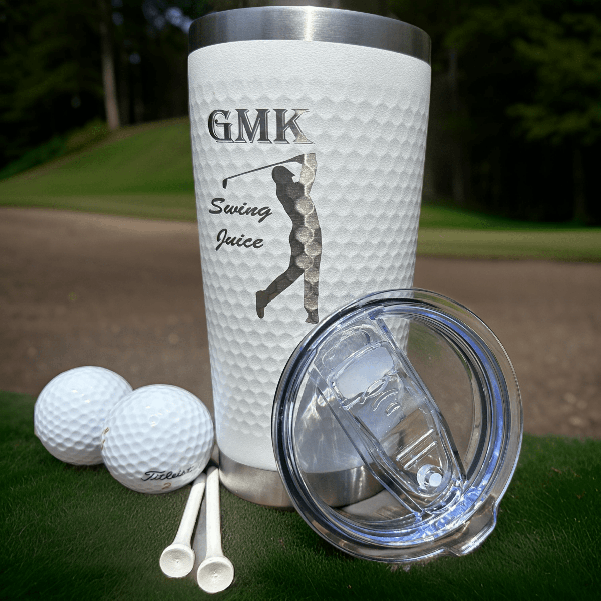 Golf Custom Golf Ball Tumbler by Groovy Groomsmen Gifts