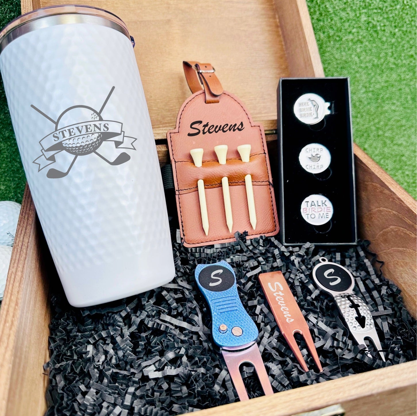 Golf Golfer's Dream Accessories Gift Box by Groovy Groomsmen Gifts