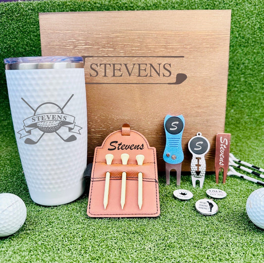 Golf Golfer's Dream Accessories Gift Box by Groovy Groomsmen Gifts