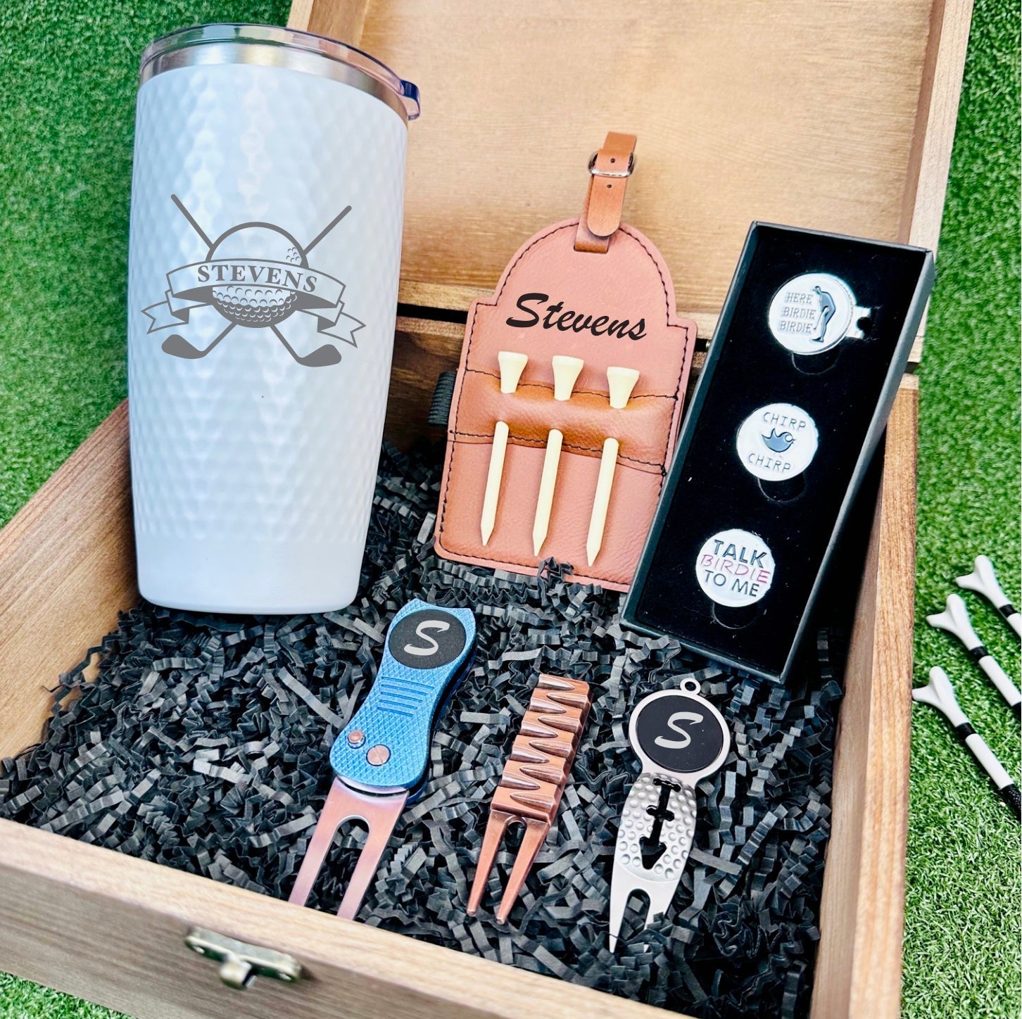 Golf Golfer's Dream Accessories Gift Box by Groovy Groomsmen Gifts