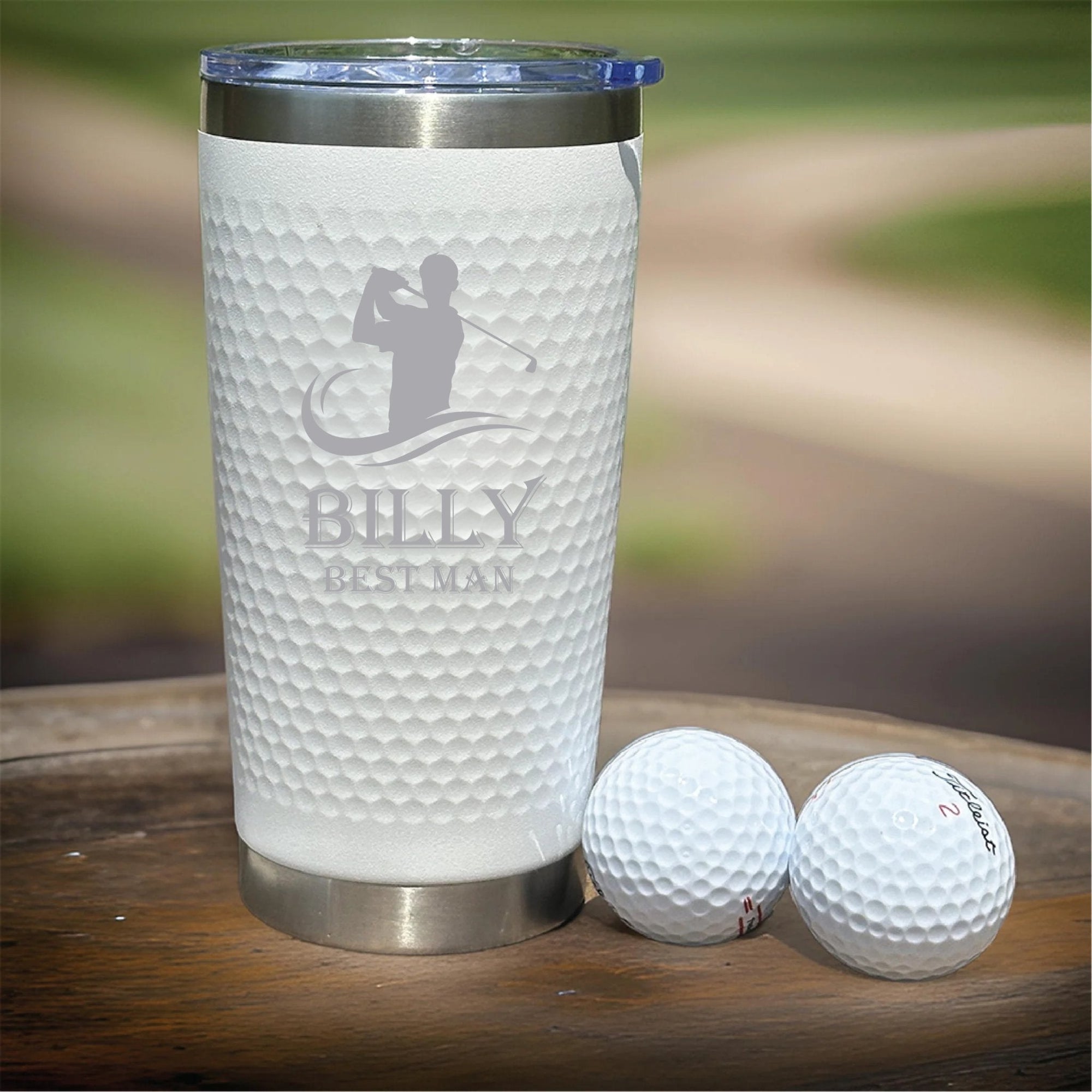 Golf Grooms Crew Golf Ball Tumbler by Groovy Groomsmen Gifts