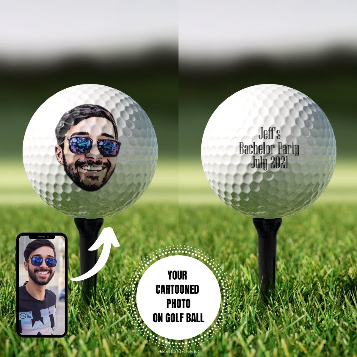 Golf Groomsmen Golf Balls by Groovy Groomsmen Gifts