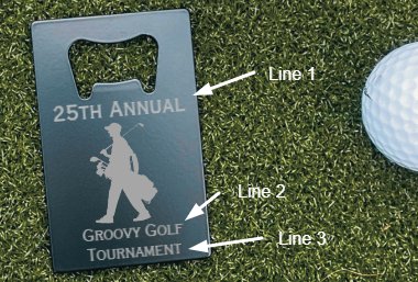 Golf Outing Bottle Opener - Groovy Groomsmen Gifts