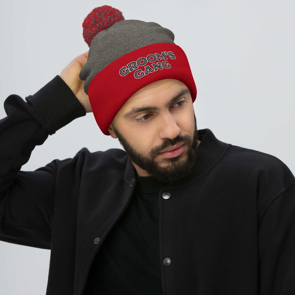 Wearables Groom&#39;s Gang Beanie by Groovy Groomsmen Gifts