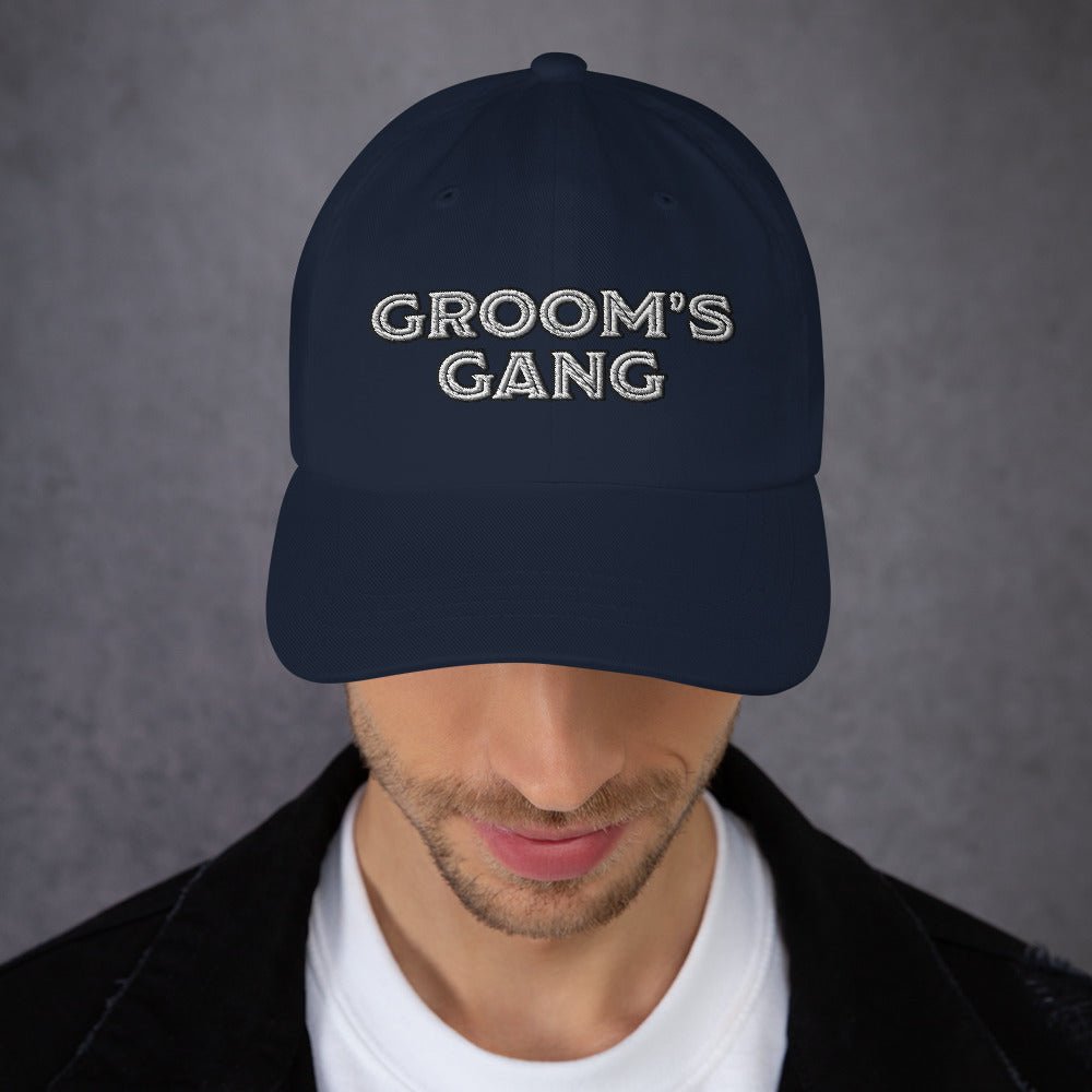 Wearables Groom's Gang Dad Hat by Groovy Groomsmen Gifts