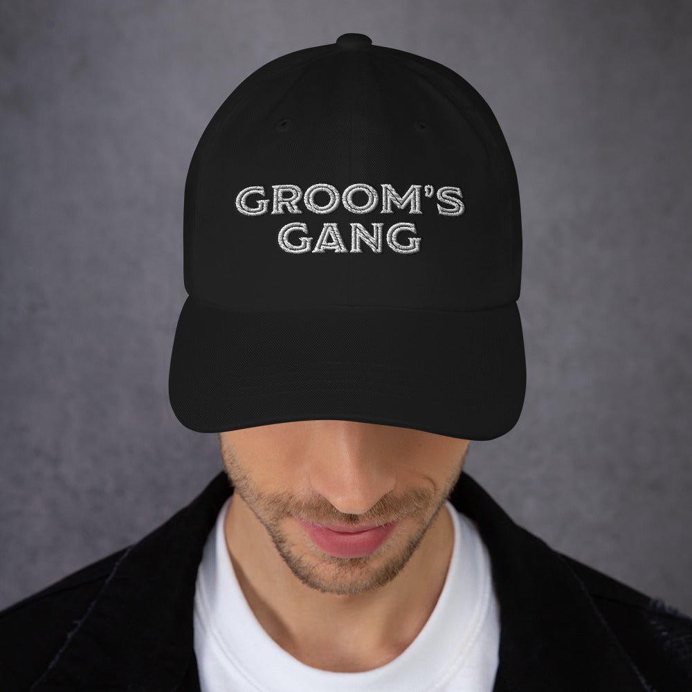 Wearables Groom's Gang Dad Hat by Groovy Groomsmen Gifts