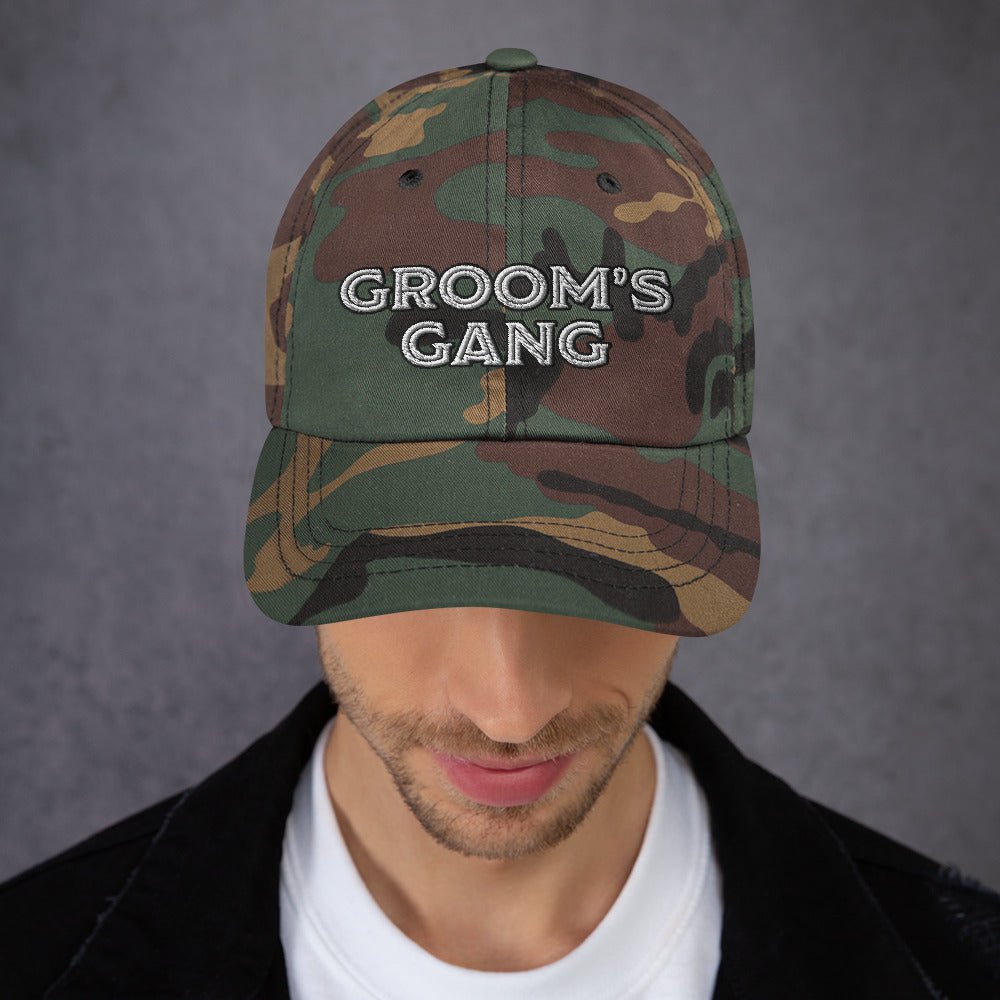 Wearables Groom's Gang Dad Hat by Groovy Groomsmen Gifts