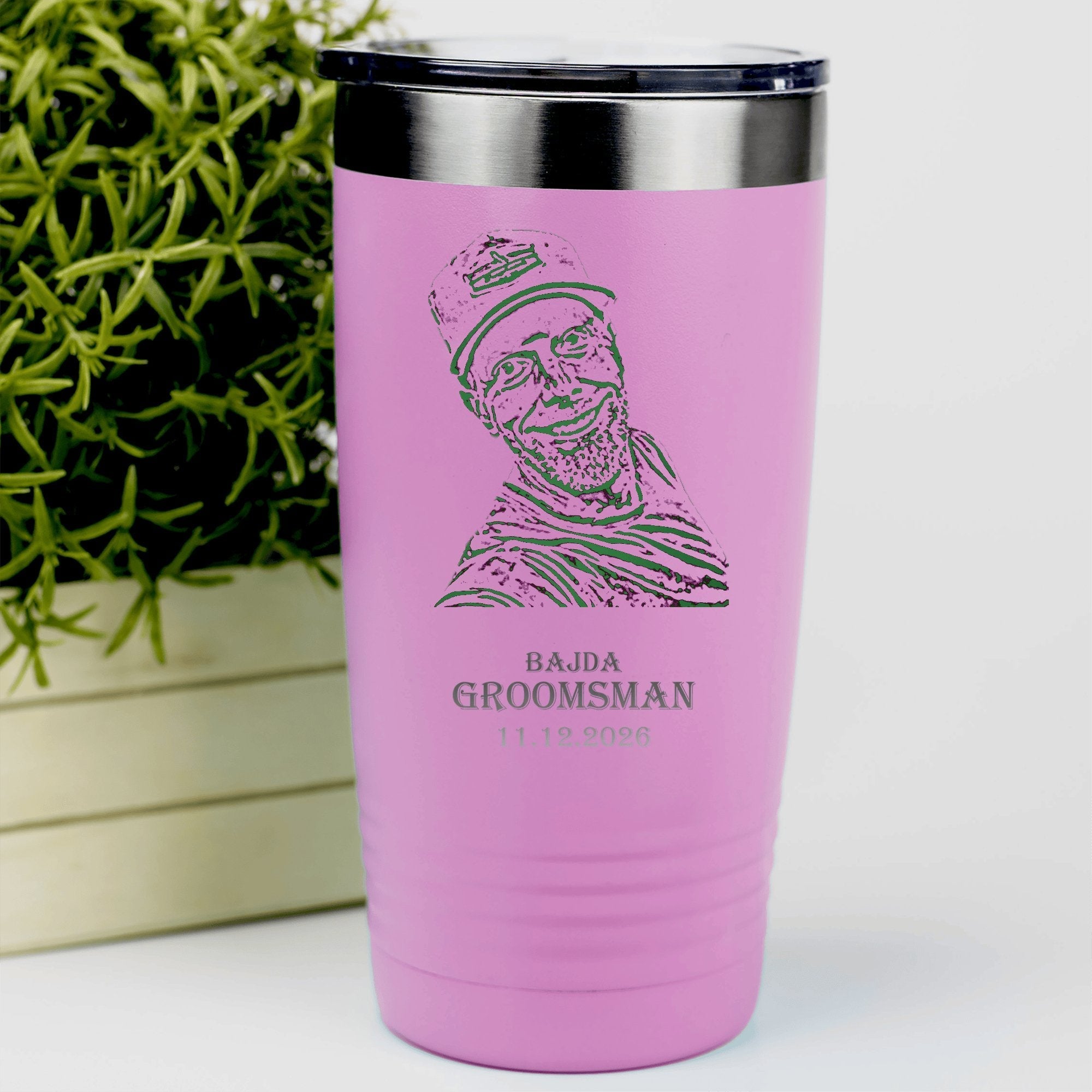 Groomsman Tumblers Custom Photo Groomsman Tumbler by Groovy Groomsmen Gifts