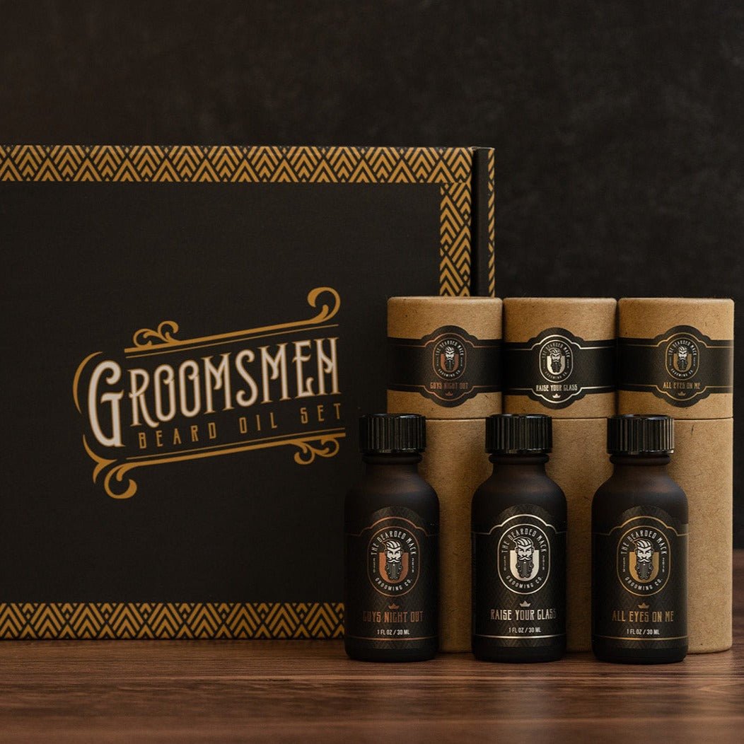 Groomsmen Beard Oil Set - Groovy Groomsmen Gifts