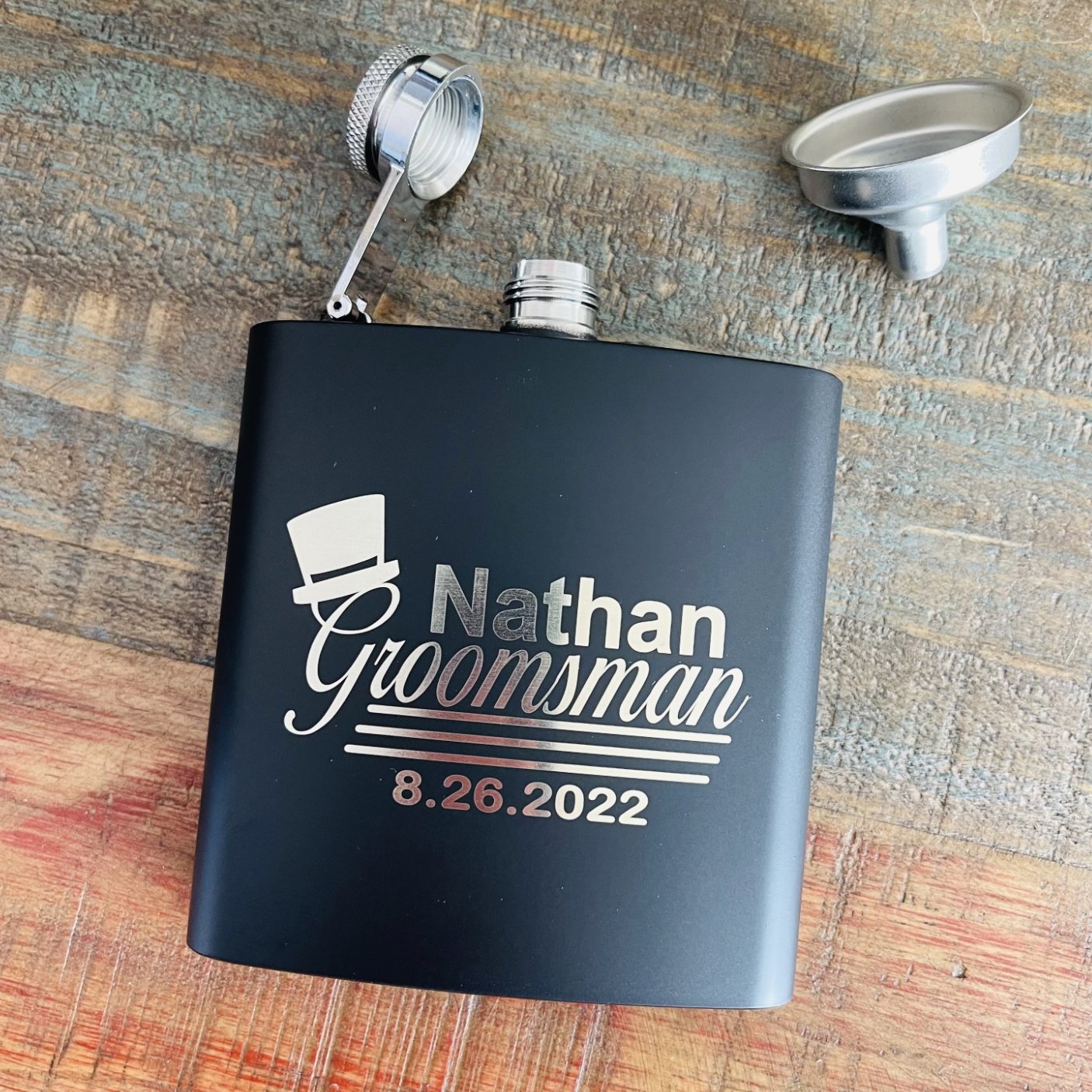 Groomsmen Flasks - Groovy Groomsmen Gifts