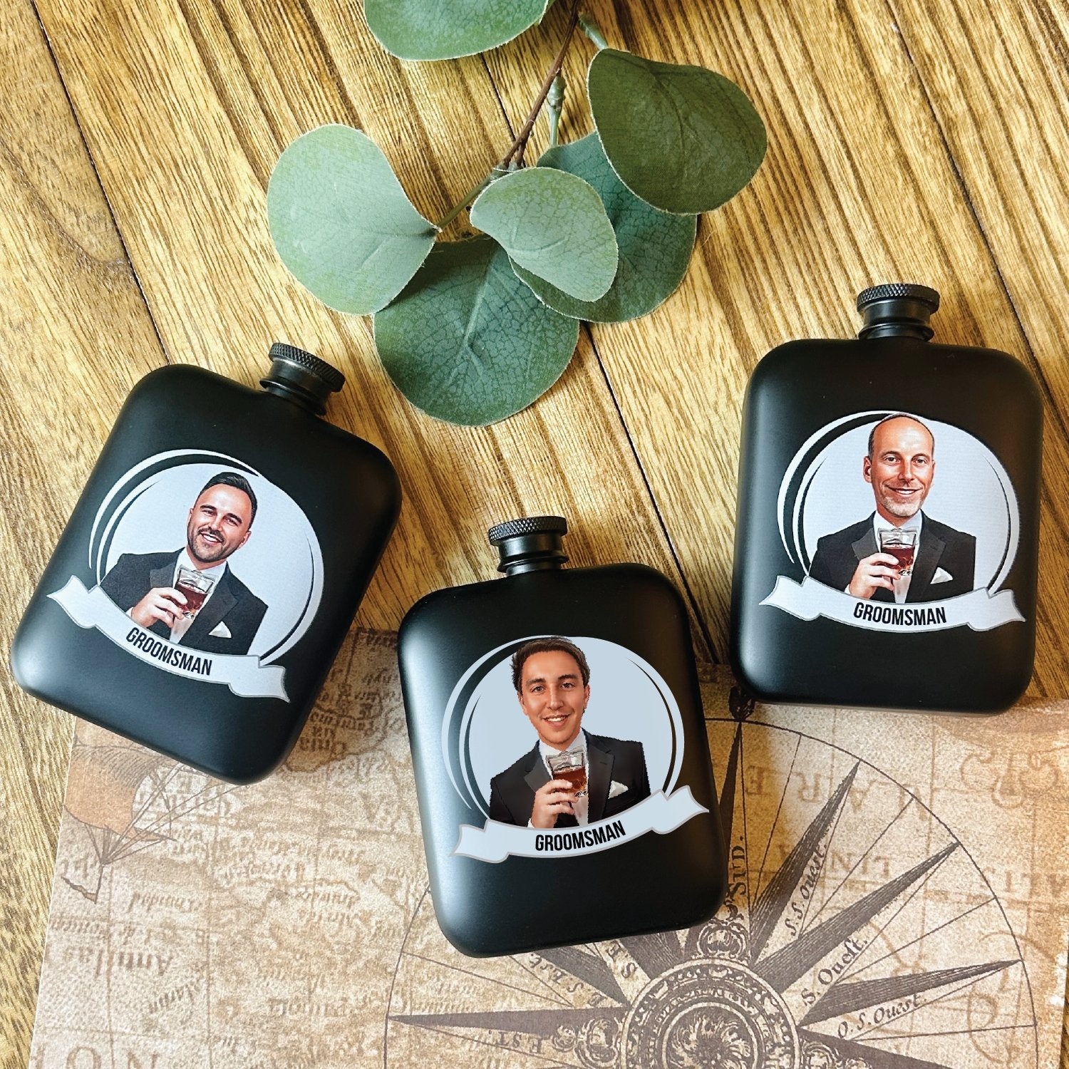 Groomsmen Grins Flask - Groovy Groomsmen Gifts