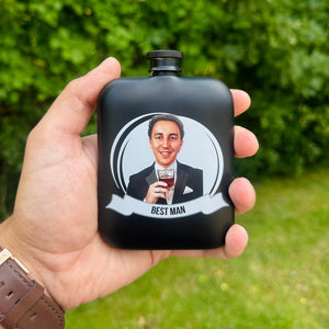 Flask Groomsmen Grins Flask by Groovy Groomsmen Gifts