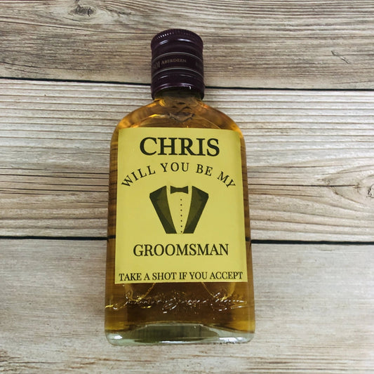 Groomsmen Pint Label - Groovy Groomsmen Gifts