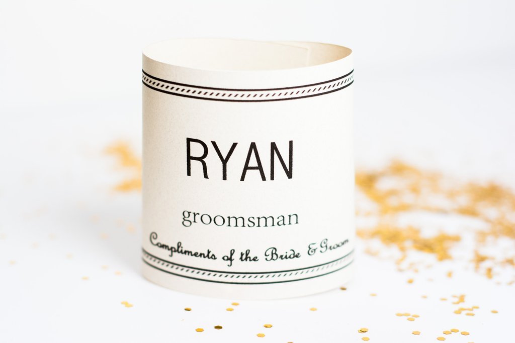 Man Bags Groomsmen Socks Label by Groovy Groomsmen Gifts