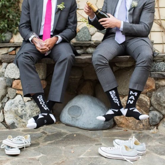 Groomsmen Socks Suit &amp; Socks by Groovy Groomsmen Gifts