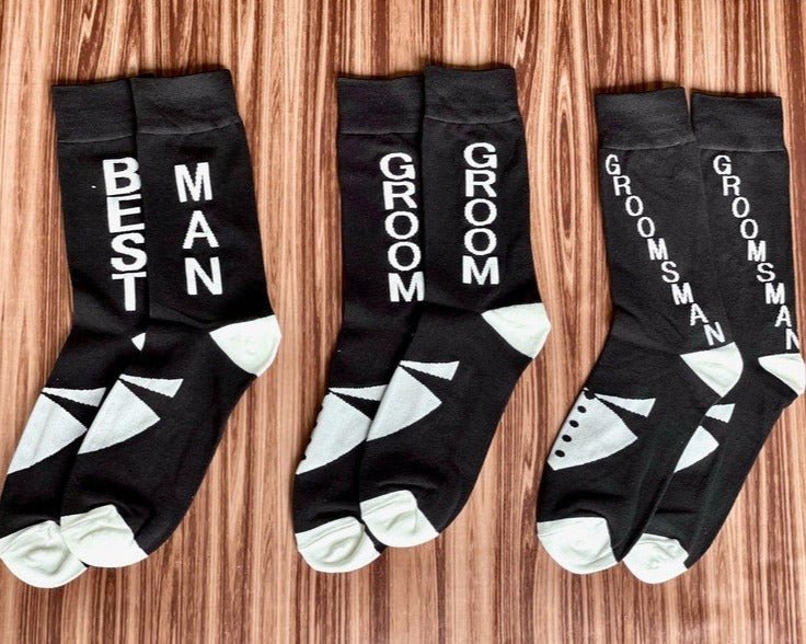 Groomsmen Socks Suit & Socks by Groovy Groomsmen Gifts