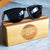 Personalized Groomsmen Sunglasses Set - Stylish Wood-Leg Shades with Custom Bamboo Box for Your Wedding Day