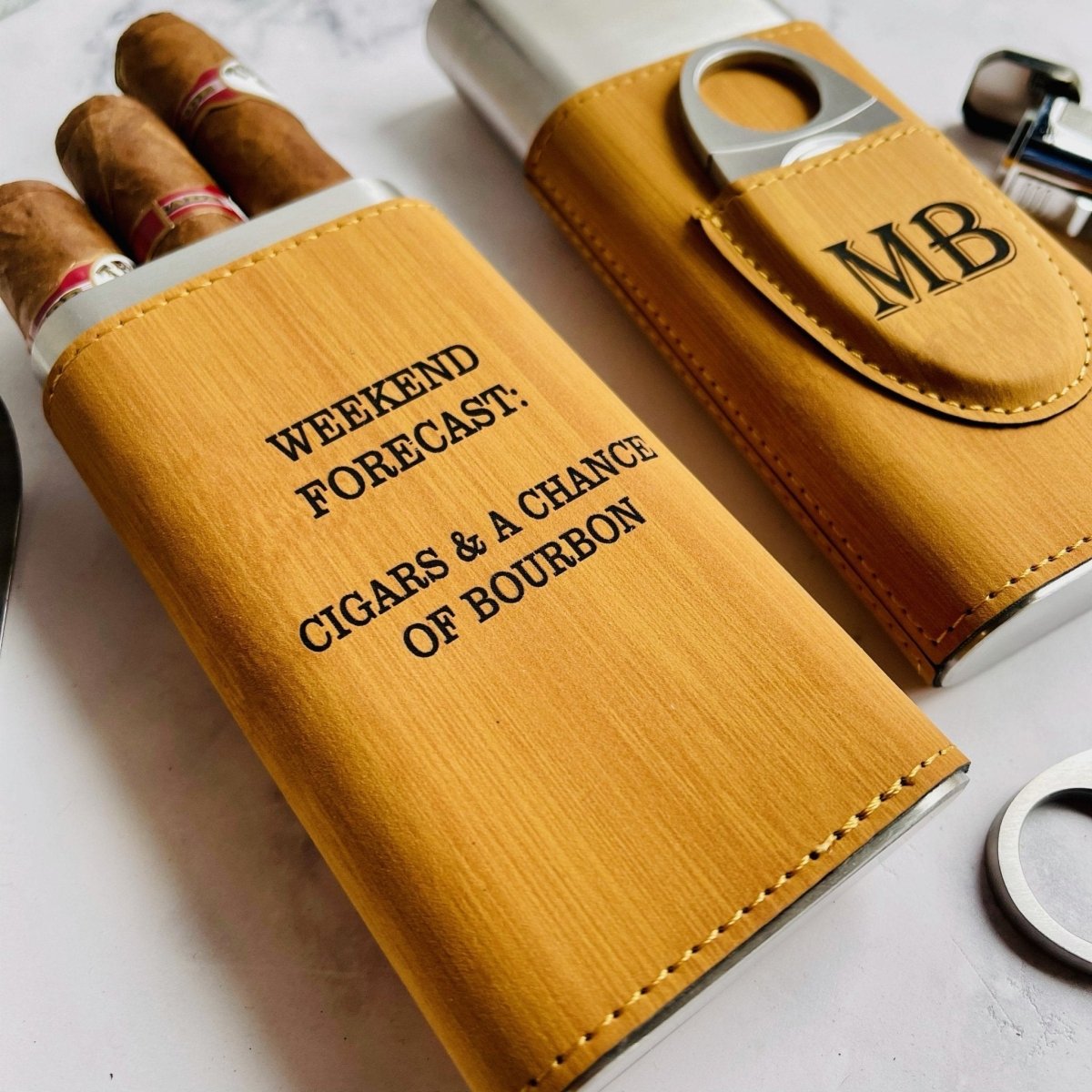 Groovy Laser Puff n Go - Cigar Case by Groovy Groomsmen Gifts