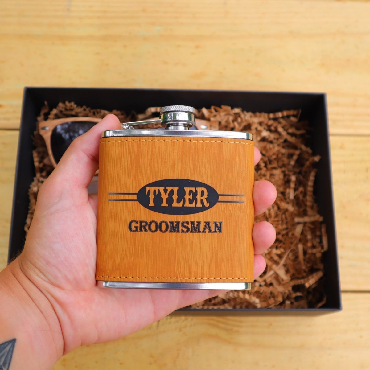 Groovy Laser The Wood Father by Groovy Groomsmen Gifts