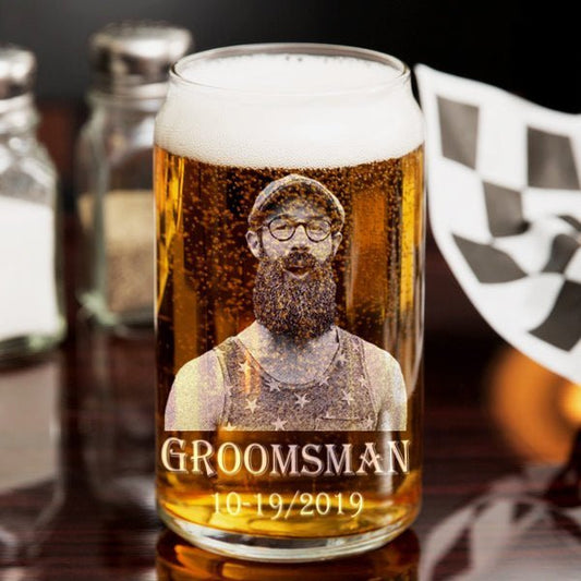 Groovy Threads Groomsmen Beer Glass Collection by Groovy Groomsmen Gifts