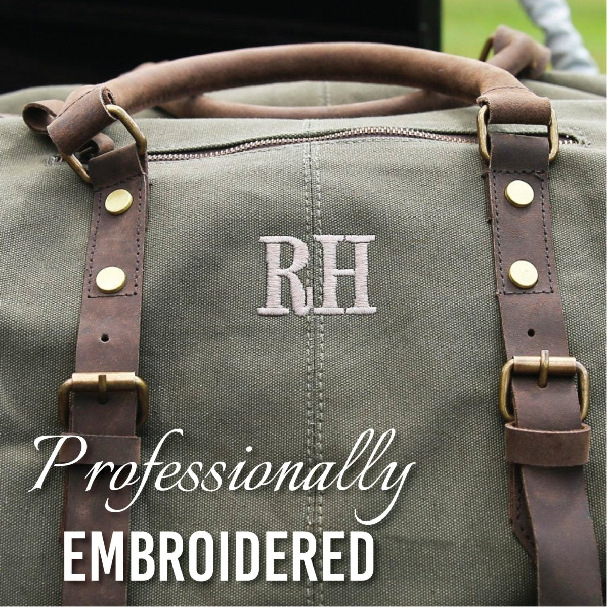 Groovy Threads Personalized Canvas Weekender Bag by Groovy Groomsmen Gifts