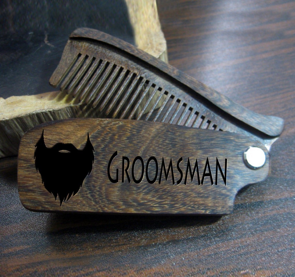 Guy Gifts Wood You Comb Over by Groovy Groomsmen Gifts