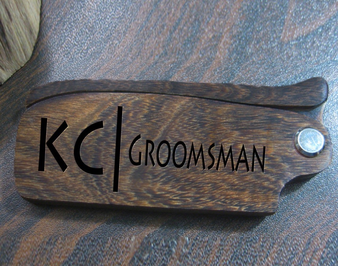 Guy Gifts Wood You Comb Over by Groovy Groomsmen Gifts