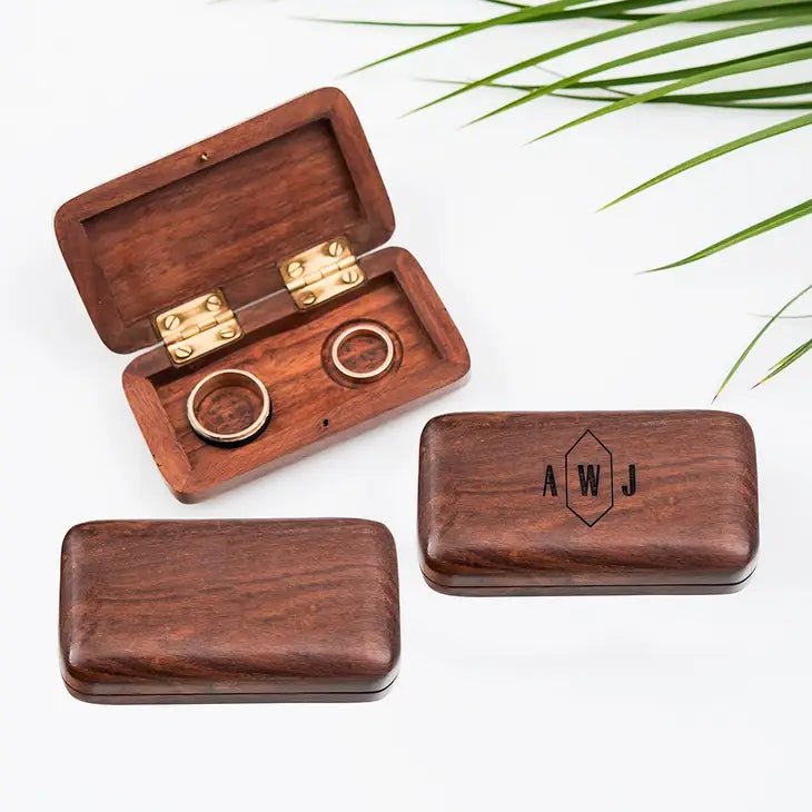 Heirloom Custom Ring Box by Groovy Groomsmen Gifts