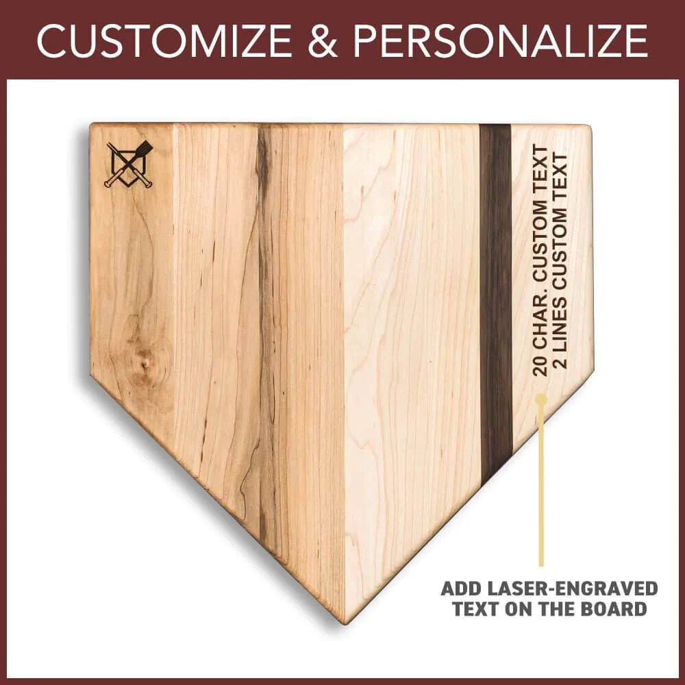 Cutting Board Home Plate Cutting Board by Groovy Groomsmen Gifts