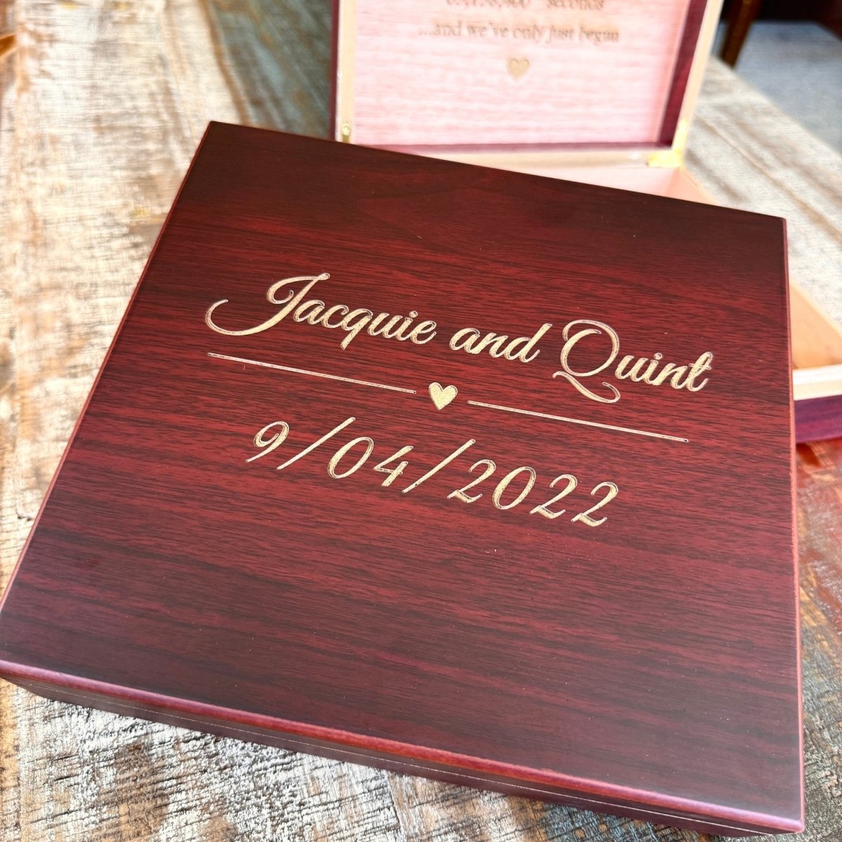 Jewelry Box Sentimental Personalized Keepsake Box by Groovy Groomsmen Gifts