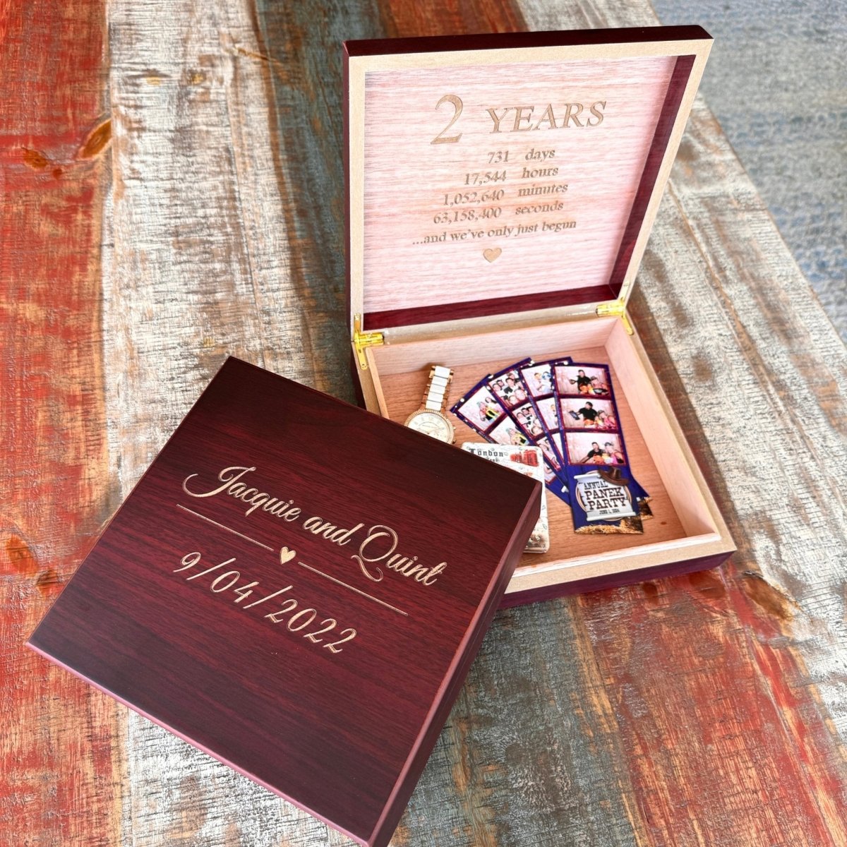 Jewelry Box Sentimental Personalized Keepsake Box by Groovy Groomsmen Gifts