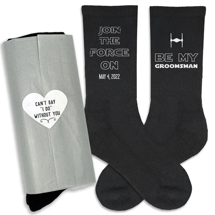 Socks Join The Force Socks by Groovy Groomsmen Gifts