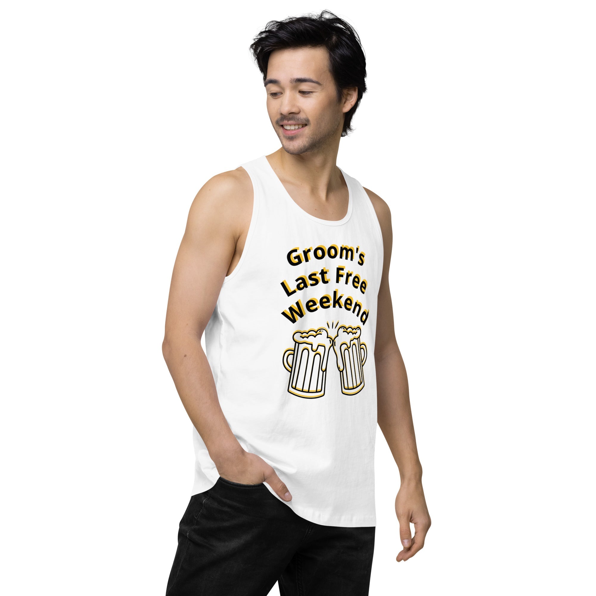 Bachelor Party Last Free Weekend Tank by Groovy Groomsmen Gifts