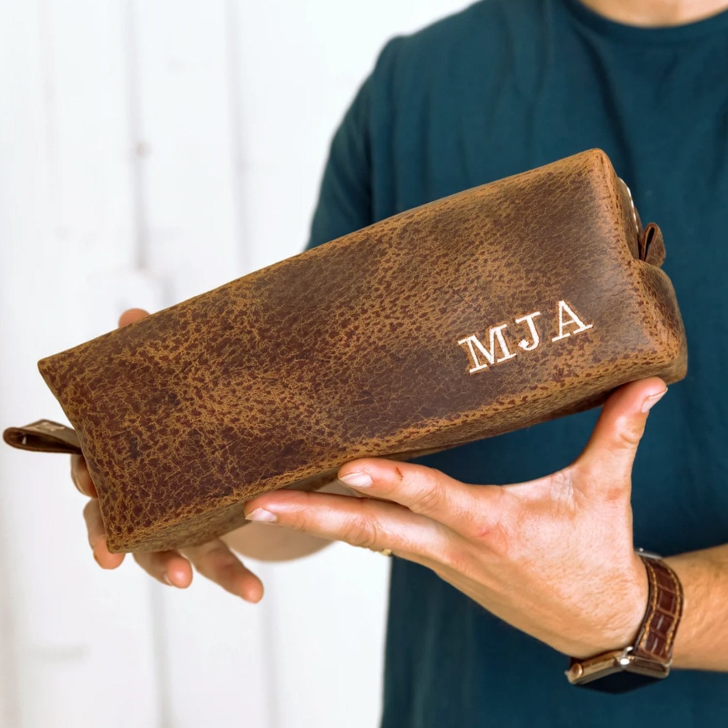 Personalized Toiletry Bag Leatherman Toiletry by Groovy Groomsmen Gifts