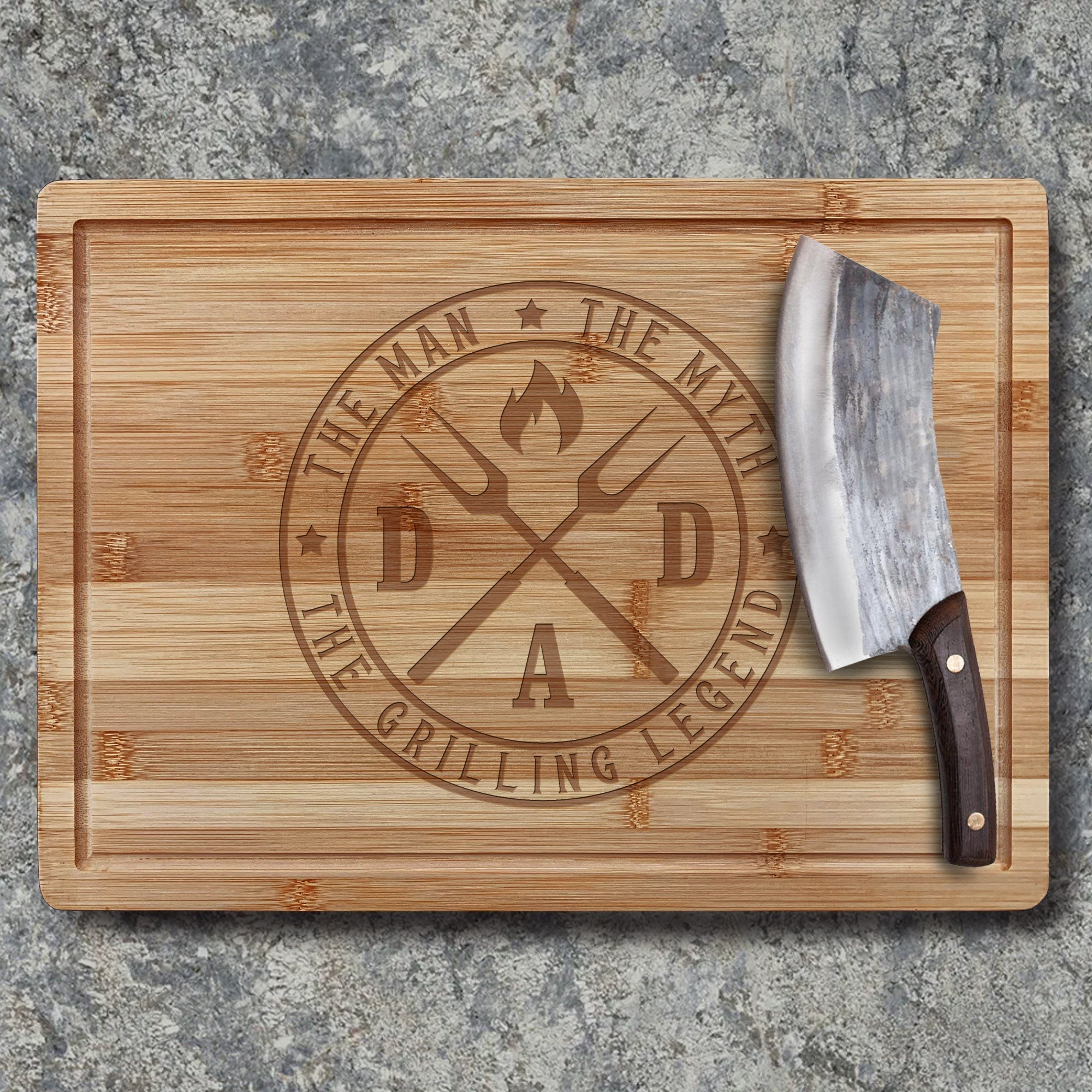 Legendary Dad Cutting Board - Groovy Groomsmen Gifts