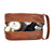 Man Bags Leather Toiletry Bag with Under Compartment by Groovy Groomsmen Gifts